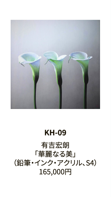 KH-09有吉宏朗「華麗なる美」（鉛筆・インク・アクリル、S4）165,000円