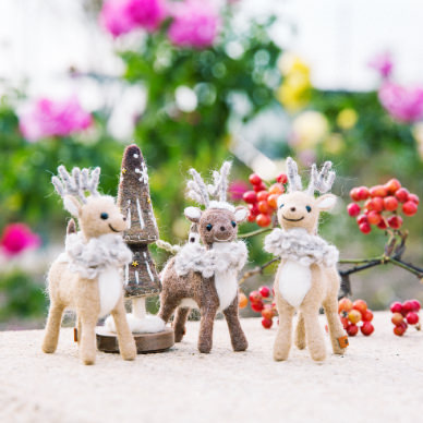 yuko☆さま確認用 羊毛フェルト 額飾り3個セット yuko☆さま確認用 羊毛フェルト 額飾り3個セット