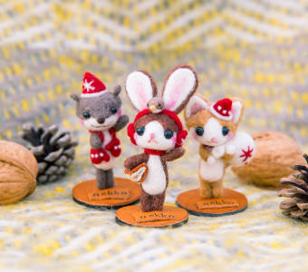 もふもふに癒される！羊毛フェルトアートの世界 | Your X'mas Pieces