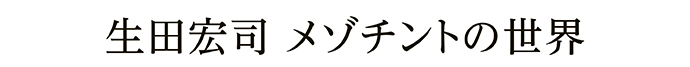 生田宏司 メゾチントの世界