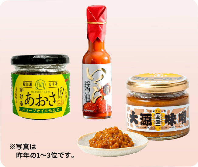 ※写真は昨年の1~3位です。
